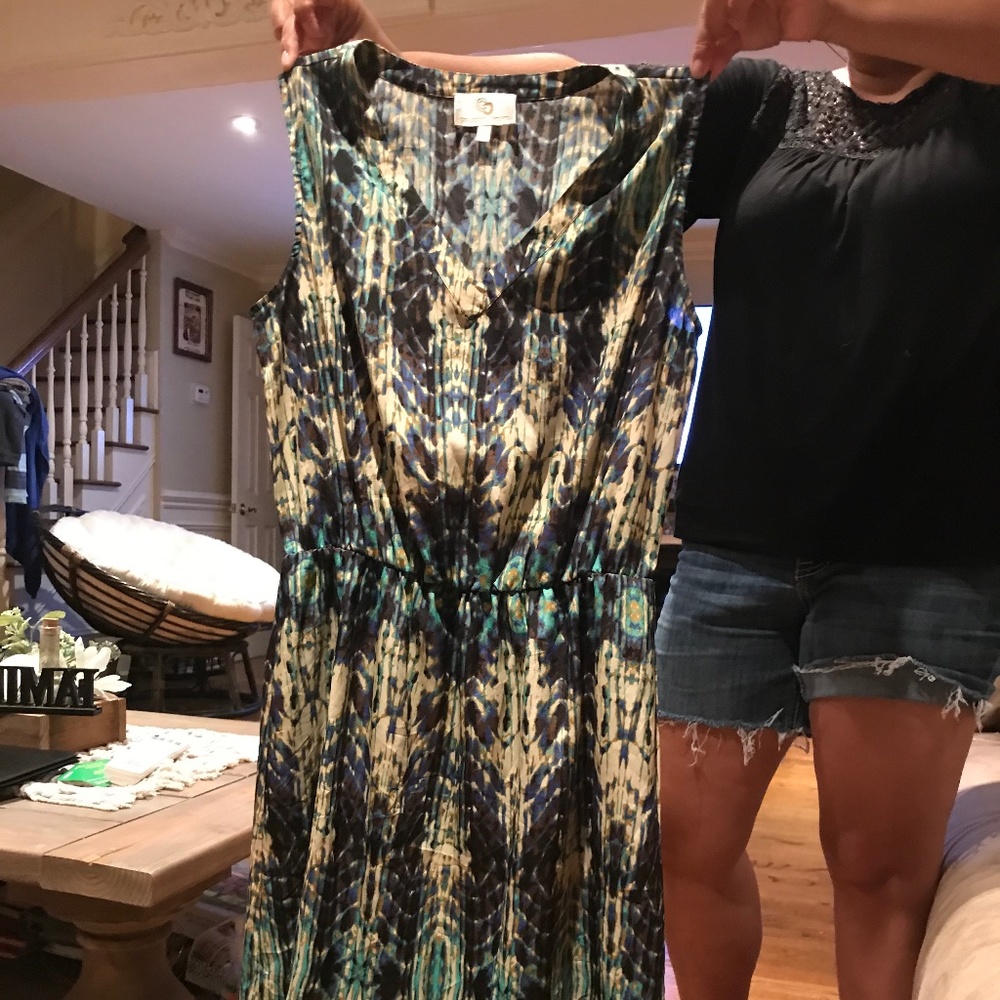 Multicolored Womens work dress